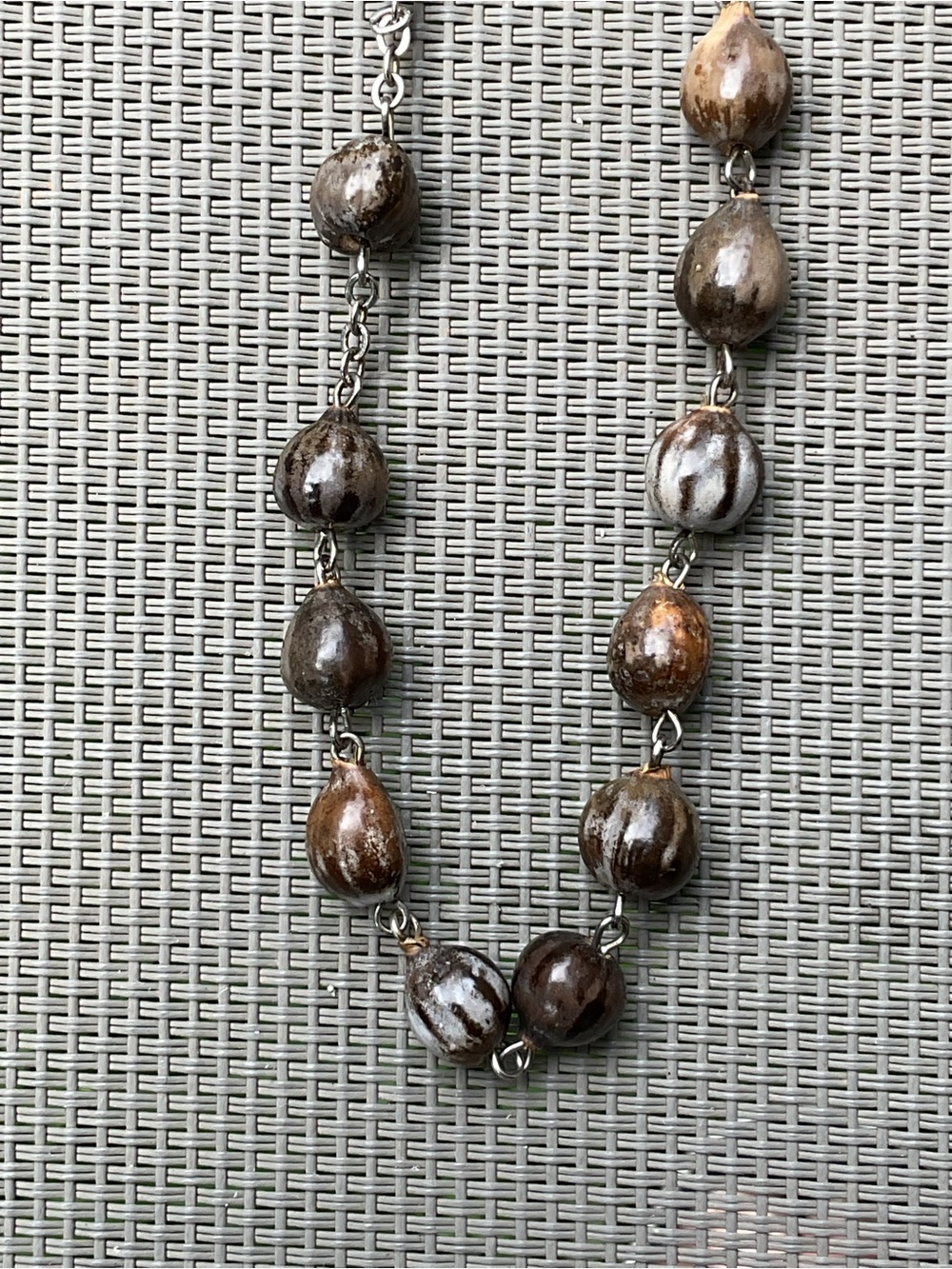 Unique Large 24” Job’s Tears Seed Bead Rosary Incredible Colors Sustainable - Picture 4 of 8